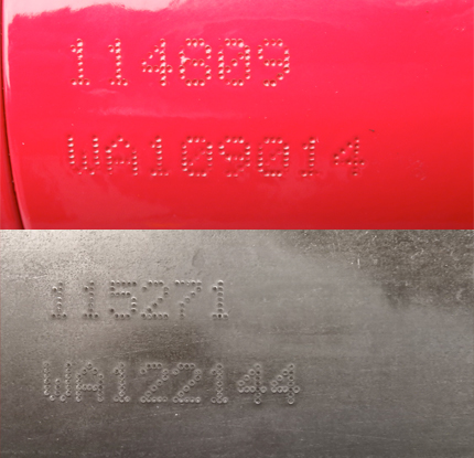 Cylinder Identification and Stamping